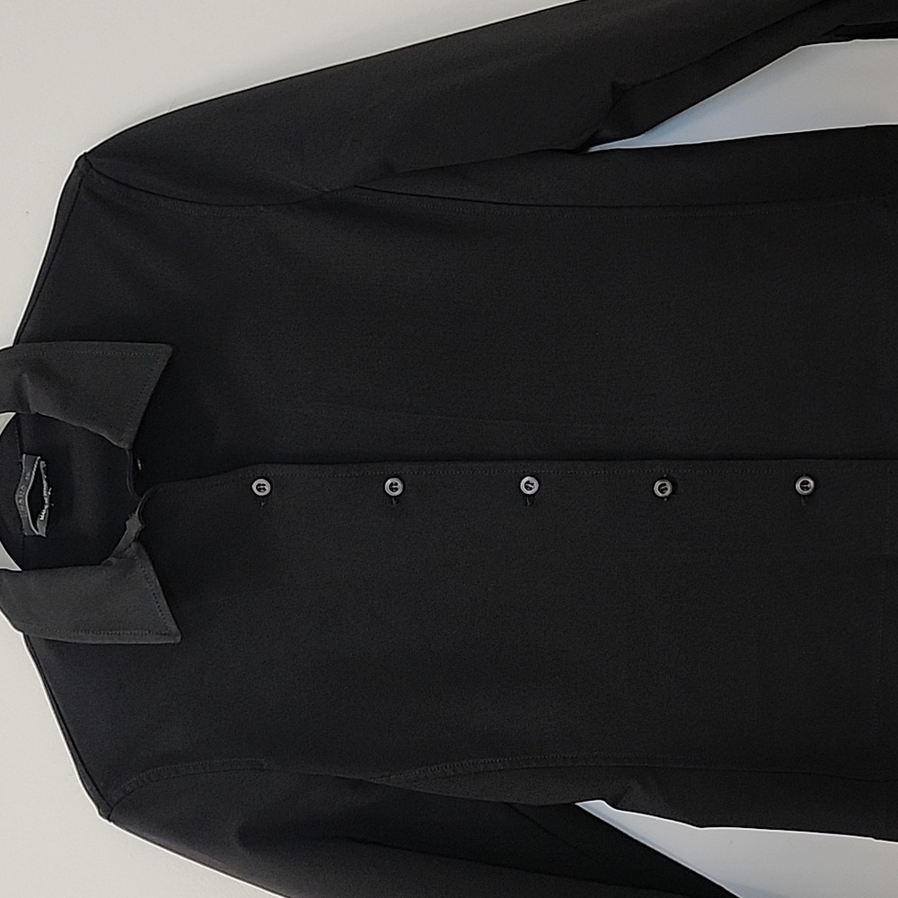 Prada Classic Black Women's Button-Up Shirt Sz 40/ Large - Picture 5 of 16